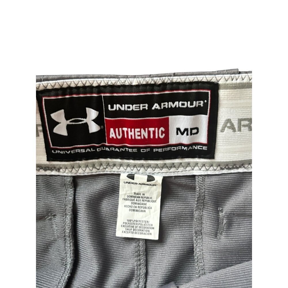 Under Amour Men's Medium Athletic Gray, White & Red Pants - Picture 4 of 5